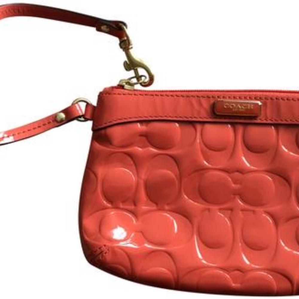 Coach Coral/Salmon Wristlet